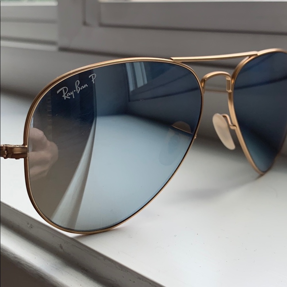 Ray-Ban Polarized Aviator Mirrored Silver